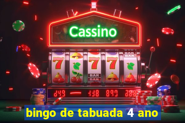 bingo de tabuada 4 ano